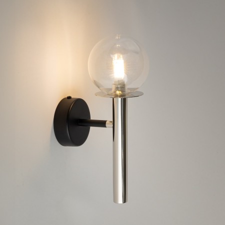 stylowa oprawa Sigma DAISY kinkiet 40755 kolor czarny- srebrny 1 x G9 12W led