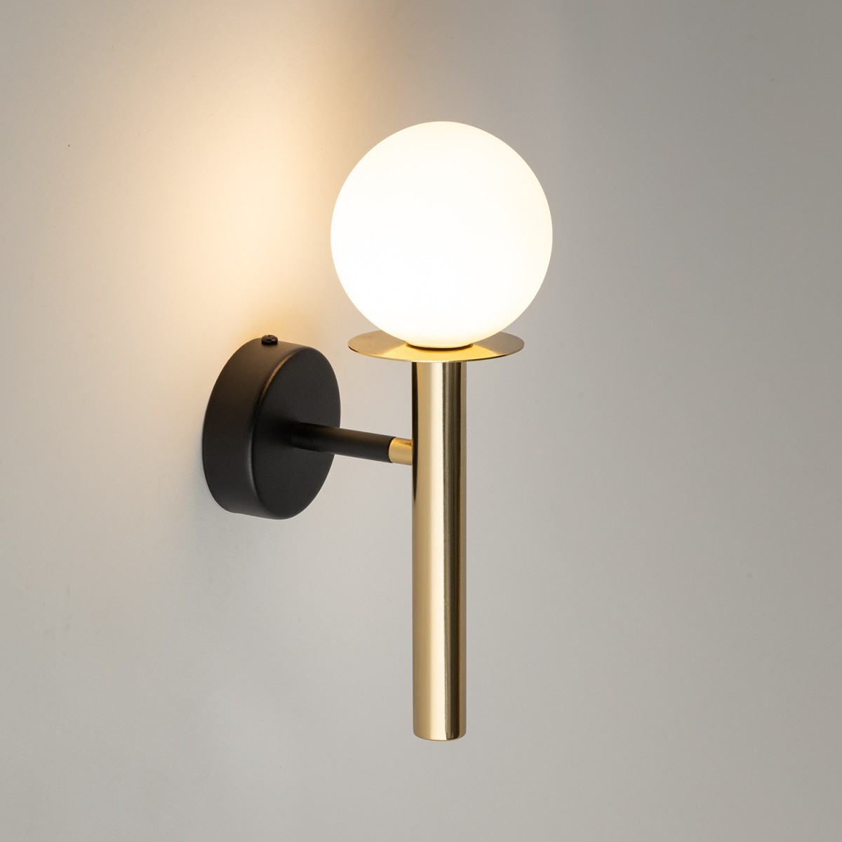 szykowna oprawa Sigma DAISY kinkiet 40773 kolor czarny- złoty 1 x G9 12W led