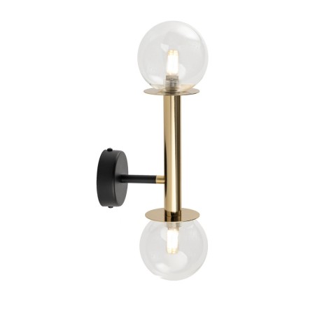 wytworna oprawa Sigma DAISY kinkiet 40762 kolor czarny- złoty 2 x G9 12W led