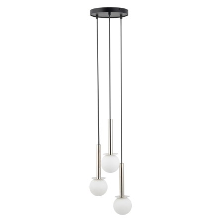 charakterystyczna oprawa Sigma DAISY lampa wisząca 40764 kolor czarny- srebrny 3 x G9 12W led