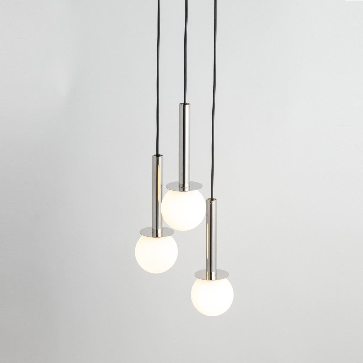 charakterystyczna oprawa Sigma DAISY lampa wisząca 40764 kolor czarny- srebrny 3 x G9 12W led