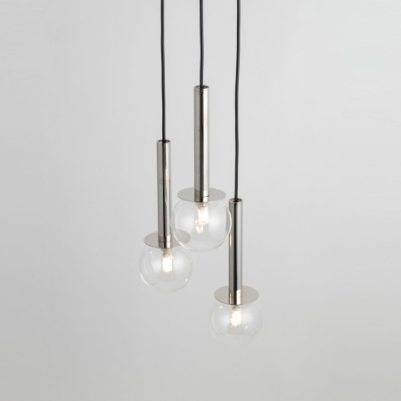 delikatna oprawa Sigma DAISY lampa wisząca 40752 kolor czarny- srebrny 3 x G9 12W led