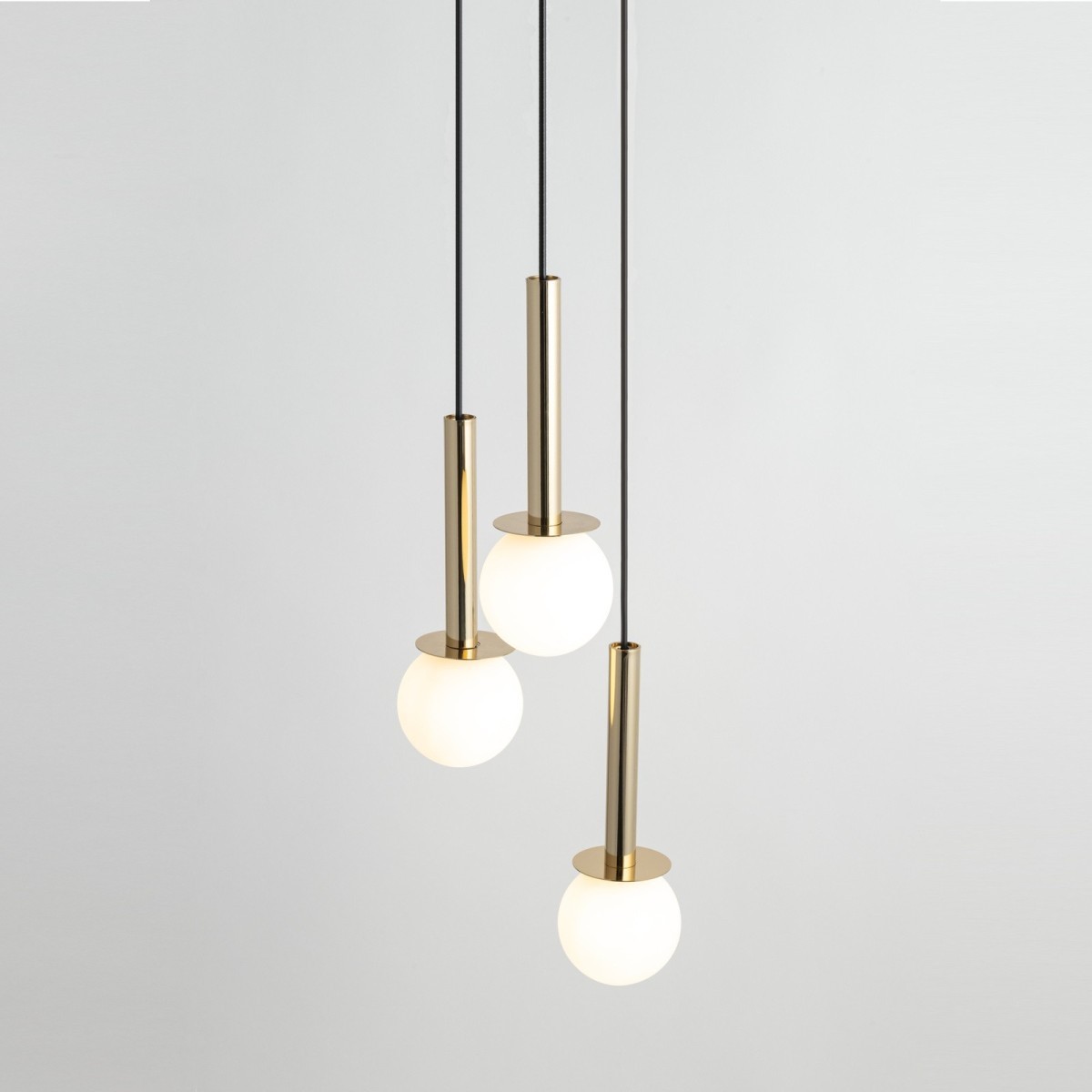 designerska oprawa Sigma DAISY lampa wisząca 40770 kolor czarny- złoty 3 x G9 12W led