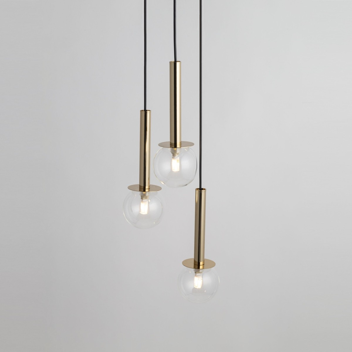 efektowna oprawa Sigma DAISY lampa wisząca 40758 kolor czarny- złoty 3 x G9 12W led