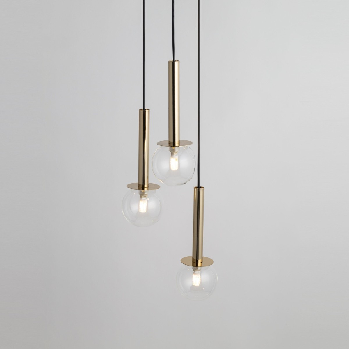 efektowna oprawa Sigma DAISY lampa wisząca 40758 kolor czarny- złoty 3 x G9 12W led