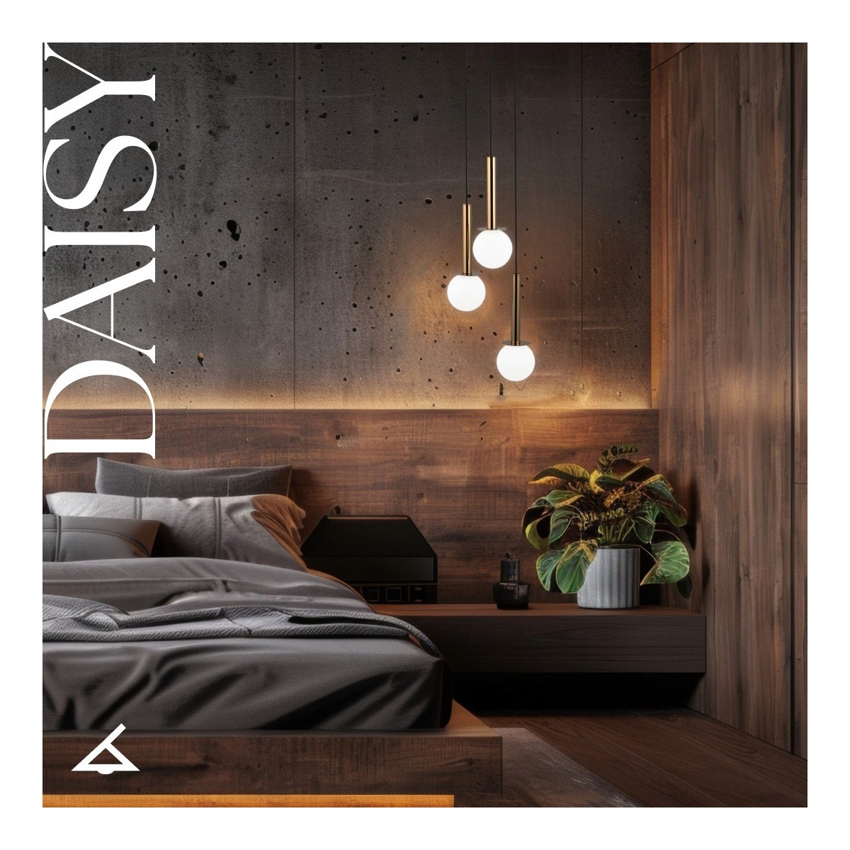 efektowna oprawa Sigma DAISY lampa wisząca 40758 kolor czarny- złoty 3 x G9 12W led