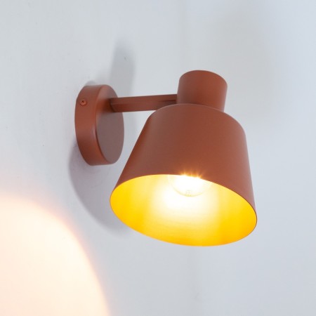 szykowna oprawa Sigma DUNKA kinkiet 41137 kolor ceglany 1XE27 15W LED