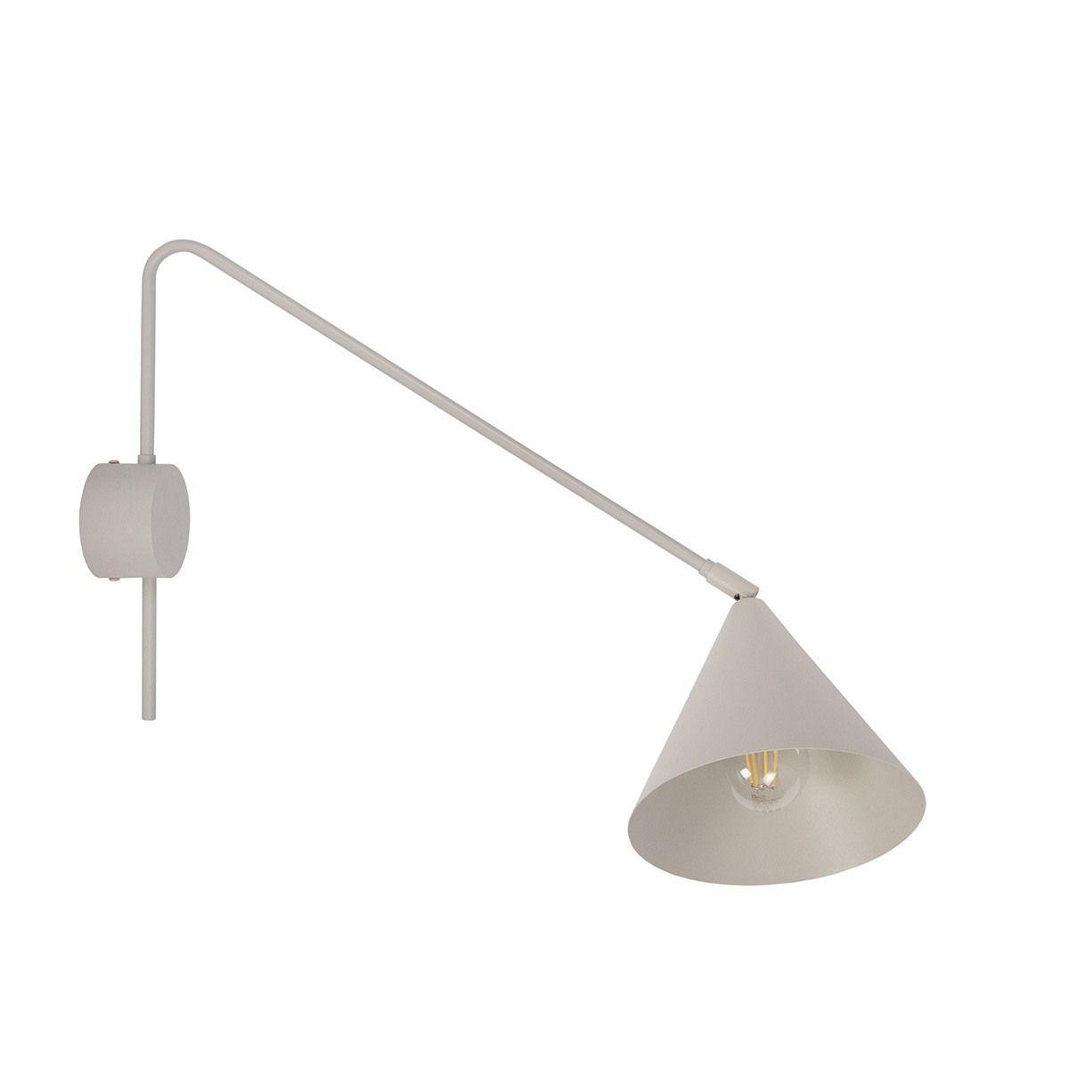 zgrabna oprawa Sigma GALAXY kinkiet 40939 kolor szary beż 1 x E27 15W Led