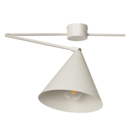 charakterystyczna oprawa Sigma GALAXY kinkiet 40940 kolor szary beż 1 x E27 15W Led