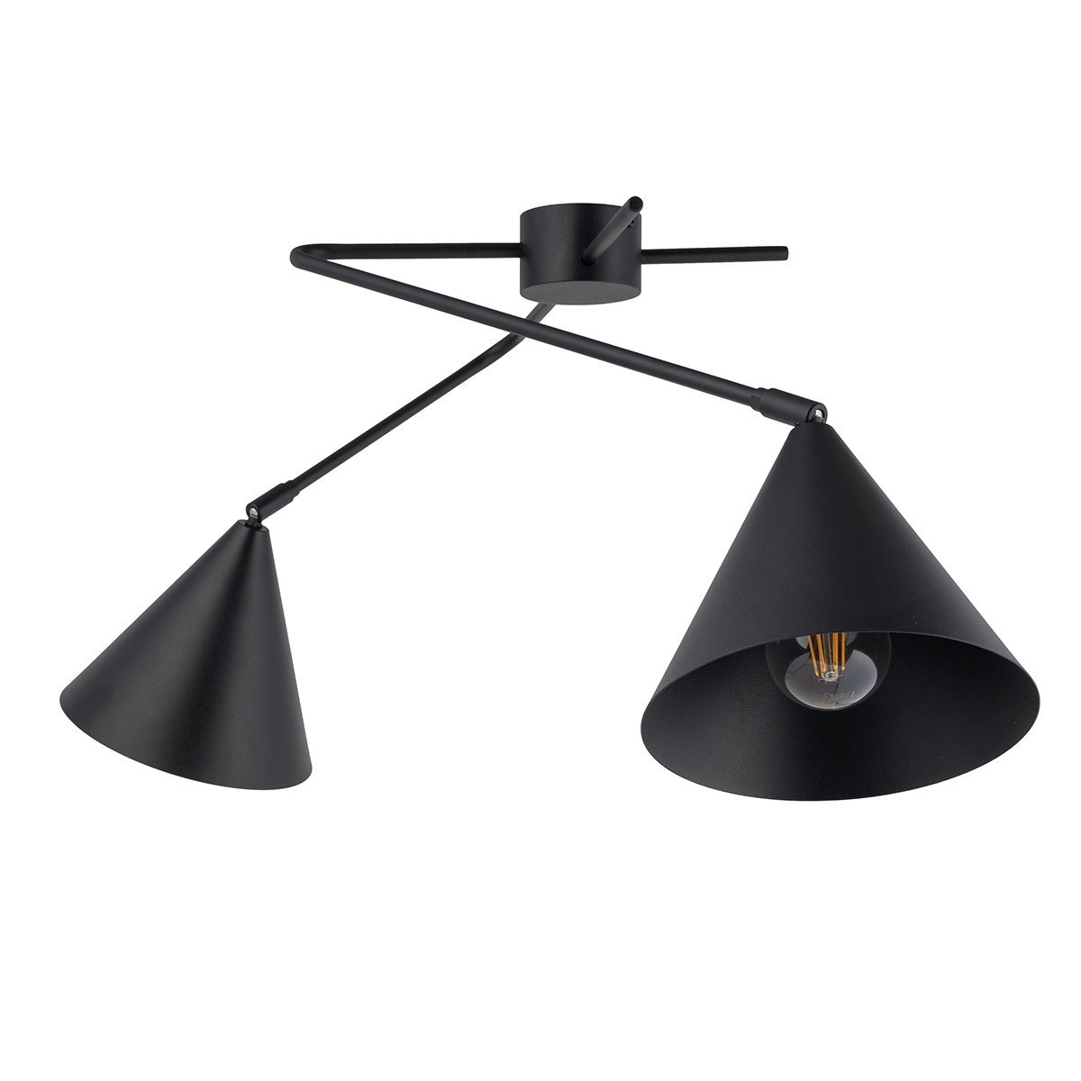 delikatna oprawa Sigma GALAXY plafon 40937 kolor czarny 2 x E27 15W Led