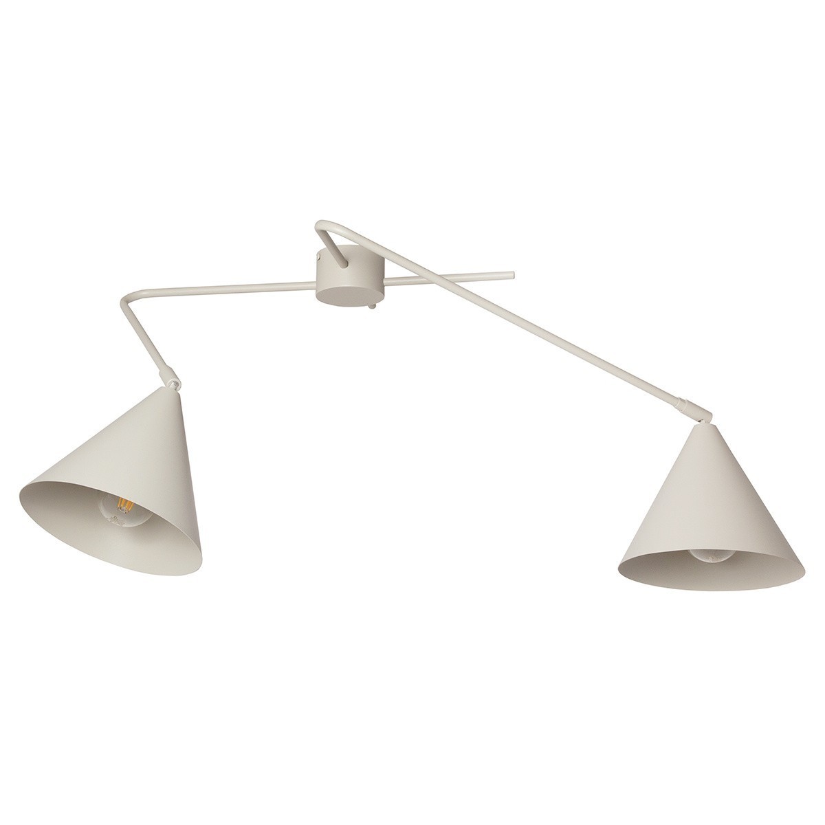 designerska oprawa Sigma GALAXY plafon 40941 kolor szary beż 2 x E27 15W Led