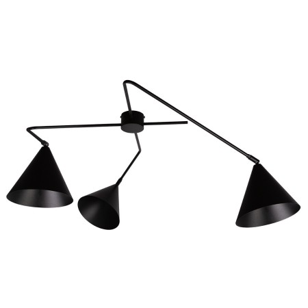 efektowna oprawa Sigma GALAXY plafon 40938 kolor czarny 3 x E27 15W Led
