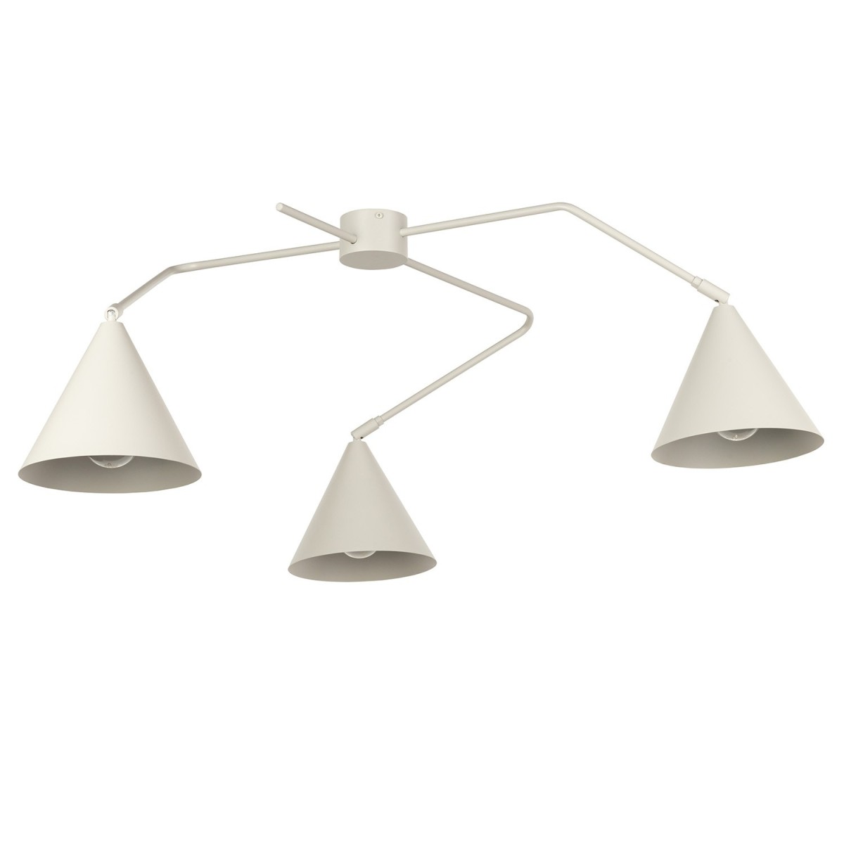 efektowna oprawa Sigma GALAXY plafon 40942 kolor szary beż 3 x E27 15W Led