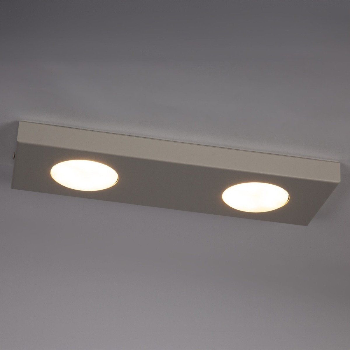 imponująca oprawa Sigma HERO plafon-spot 40923 kolor szary beż 2xGX5312w led