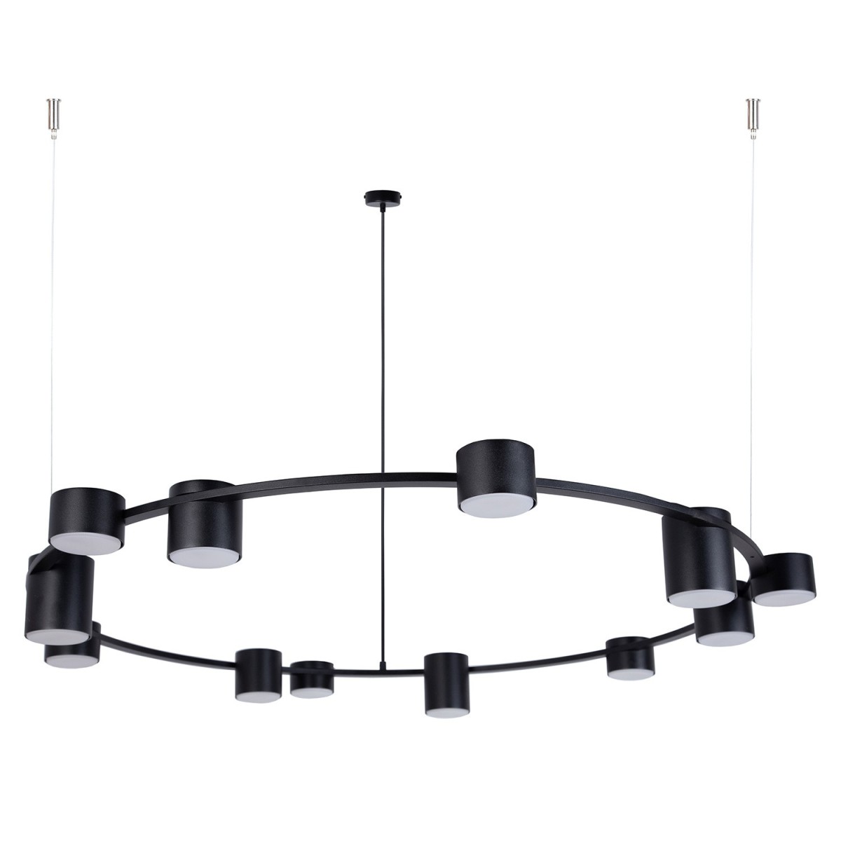 designerska oprawa Sigma KODO lampa wisząca-żyrandol 41339 kolor czarny 12x GX53 12 W LED