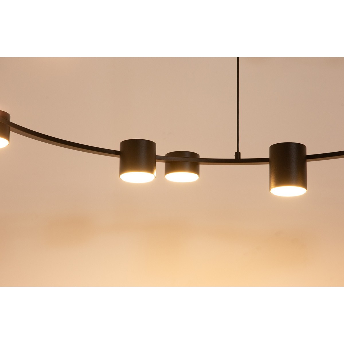 designerska oprawa Sigma KODO lampa wisząca-żyrandol 41339 kolor czarny 12x GX53 12 W LED