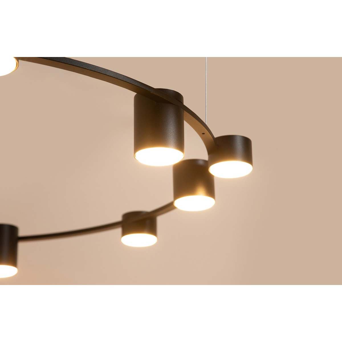 designerska oprawa Sigma KODO lampa wisząca-żyrandol 41339 kolor czarny 12x GX53 12 W LED