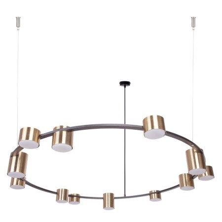 efektowna oprawa Sigma KODO lampa wisząca-żyrandol 41333 kolor czarny 12x GX53 12 W LED