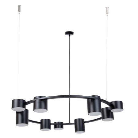 efektowna oprawa Sigma KODO lampa wisząca-żyrandol 41338 kolor czarny 9x GX53 12 W LED