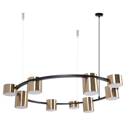 elegancka oprawa Sigma KODO lampa wisząca-żyrandol 41332 kolor czarny 9x GX53 12 W LED