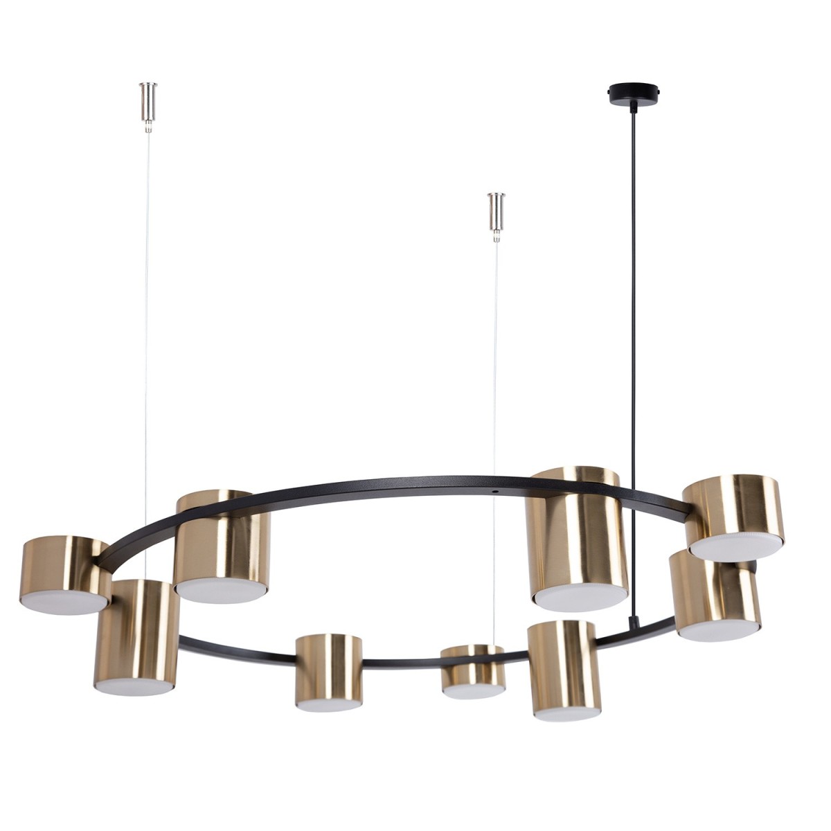 elegancka oprawa Sigma KODO lampa wisząca-żyrandol 41332 kolor czarny 9x GX53 12 W LED