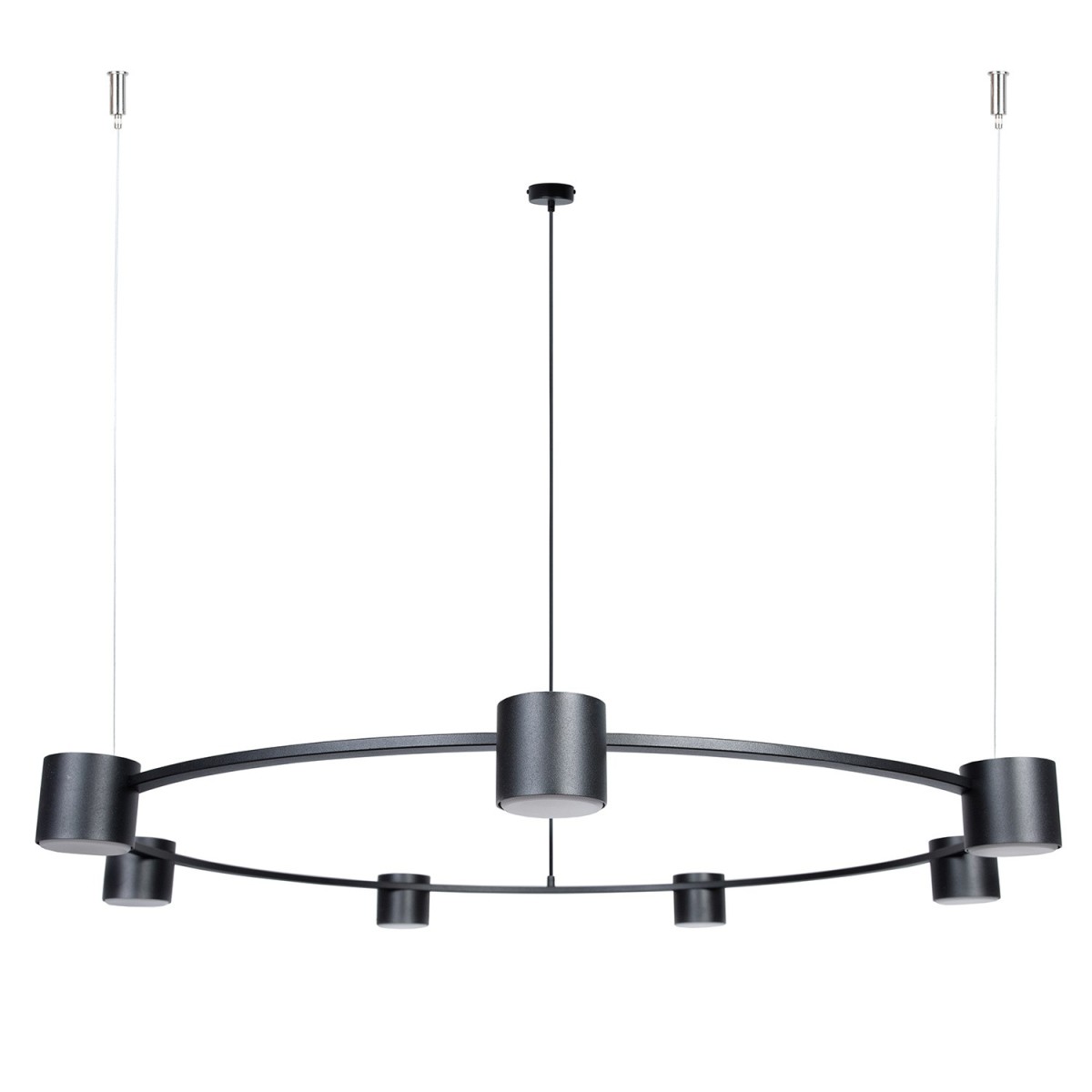 elegancka oprawa Sigma KODO lampa wisząca-żyrandol 41336 kolor czarny 7x GX53 12 W LED