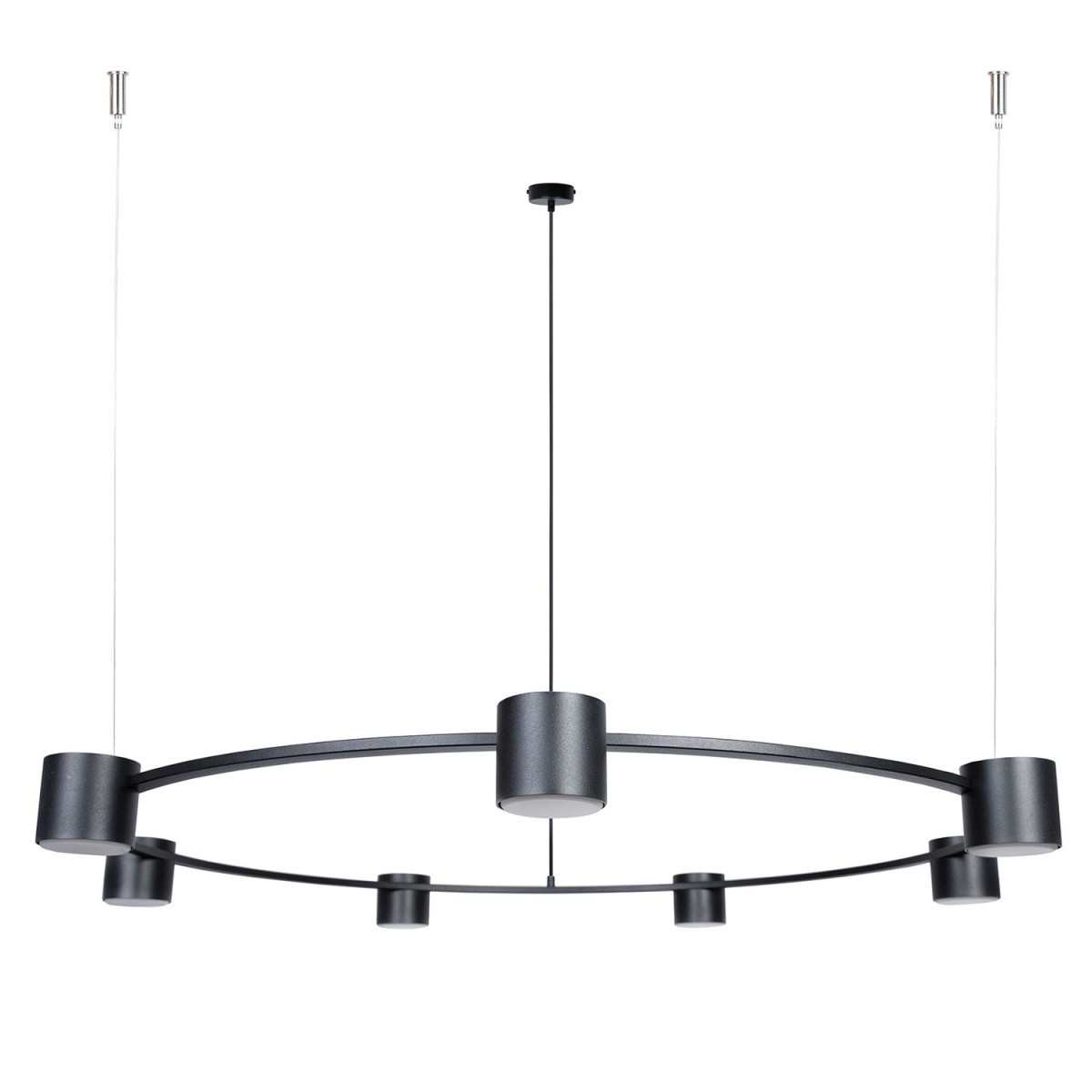 elegancka oprawa Sigma KODO lampa wisząca-żyrandol 41336 kolor czarny 7x GX53 12 W LED