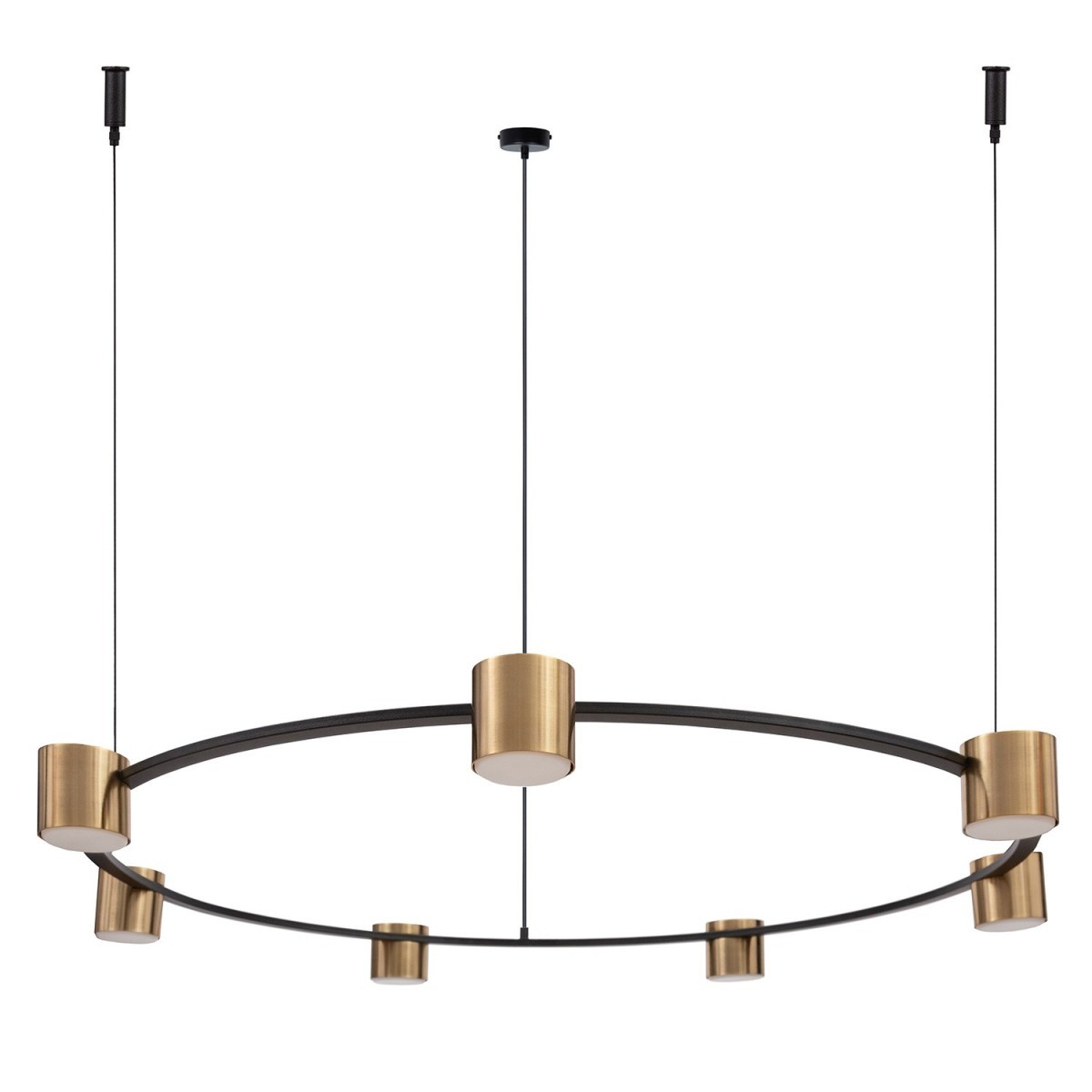 estetyczna oprawa Sigma KODO lampa wisząca-żyrandol 41330 kolor czarny 7x GX53 12 W LED