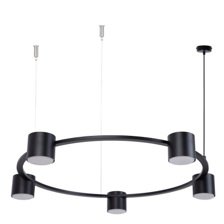 gustowna oprawa Sigma KODO lampa wisząca-żyrandol 41335 kolor czarny 5x GX53 12 W LED