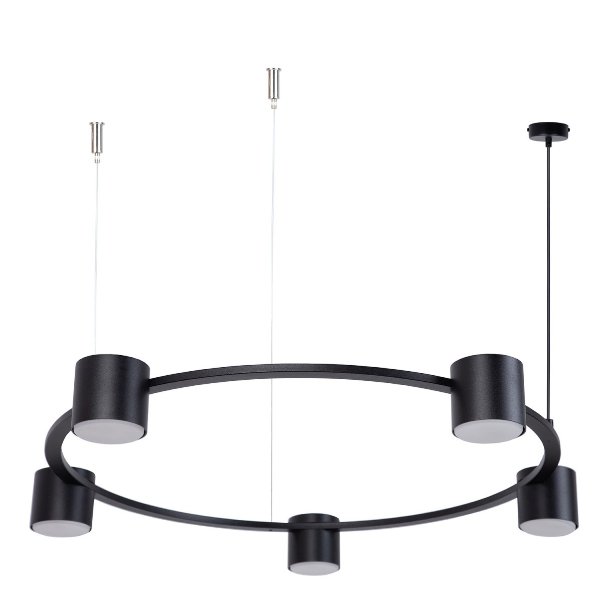 gustowna oprawa Sigma KODO lampa wisząca-żyrandol 41335 kolor czarny 5x GX53 12 W LED