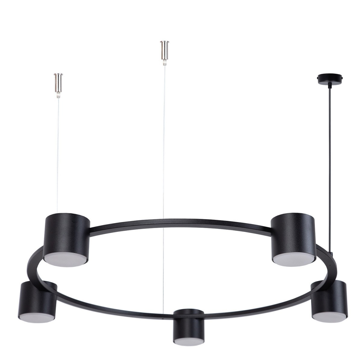 gustowna oprawa Sigma KODO lampa wisząca-żyrandol 41335 kolor czarny 5x GX53 12 W LED