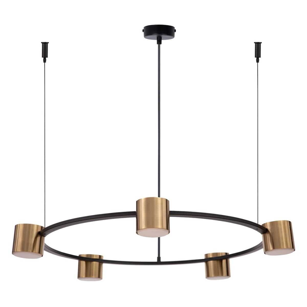 harmonijna oprawa Sigma KODO lampa wisząca-żyrandol 41329 kolor czarny 5x GX53 12 W LED