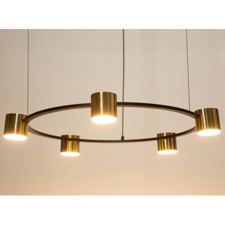 harmonijna oprawa Sigma KODO lampa wisząca-żyrandol 41329 kolor czarny 5x GX53 12 W LED