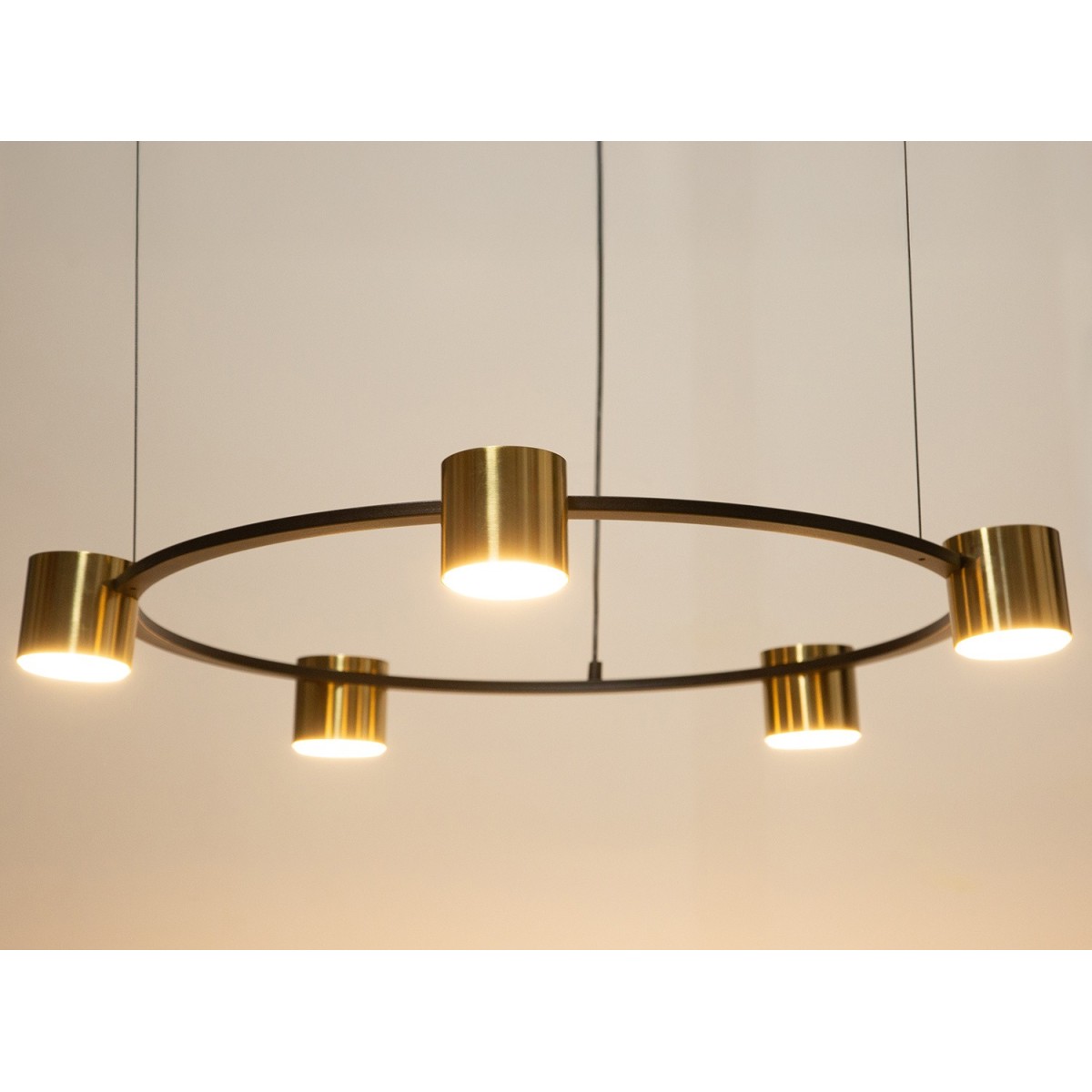 harmonijna oprawa Sigma KODO lampa wisząca-żyrandol 41329 kolor czarny 5x GX53 12 W LED