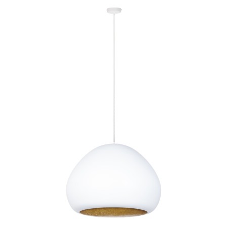 przyjemna dla oka oprawa Sigma LAVA lampa wisząca 41076 kolor biały-złoty 1 x E27 15W Led