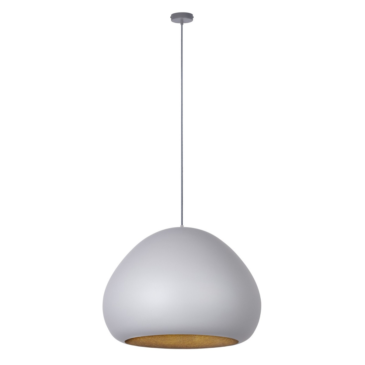 stylowa oprawa Sigma LAVA lampa wisząca 41078 kolor szary-złoty 1 x E27 15W Led