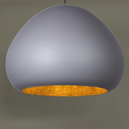 stylowa oprawa Sigma LAVA lampa wisząca 41078 kolor szary-złoty 1 x E27 15W Led