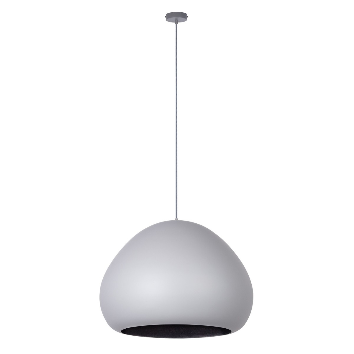 stylowa oprawa Sigma LAVA lampa wisząca 41079 kolor szary-czarny 1 x E27 15W Led