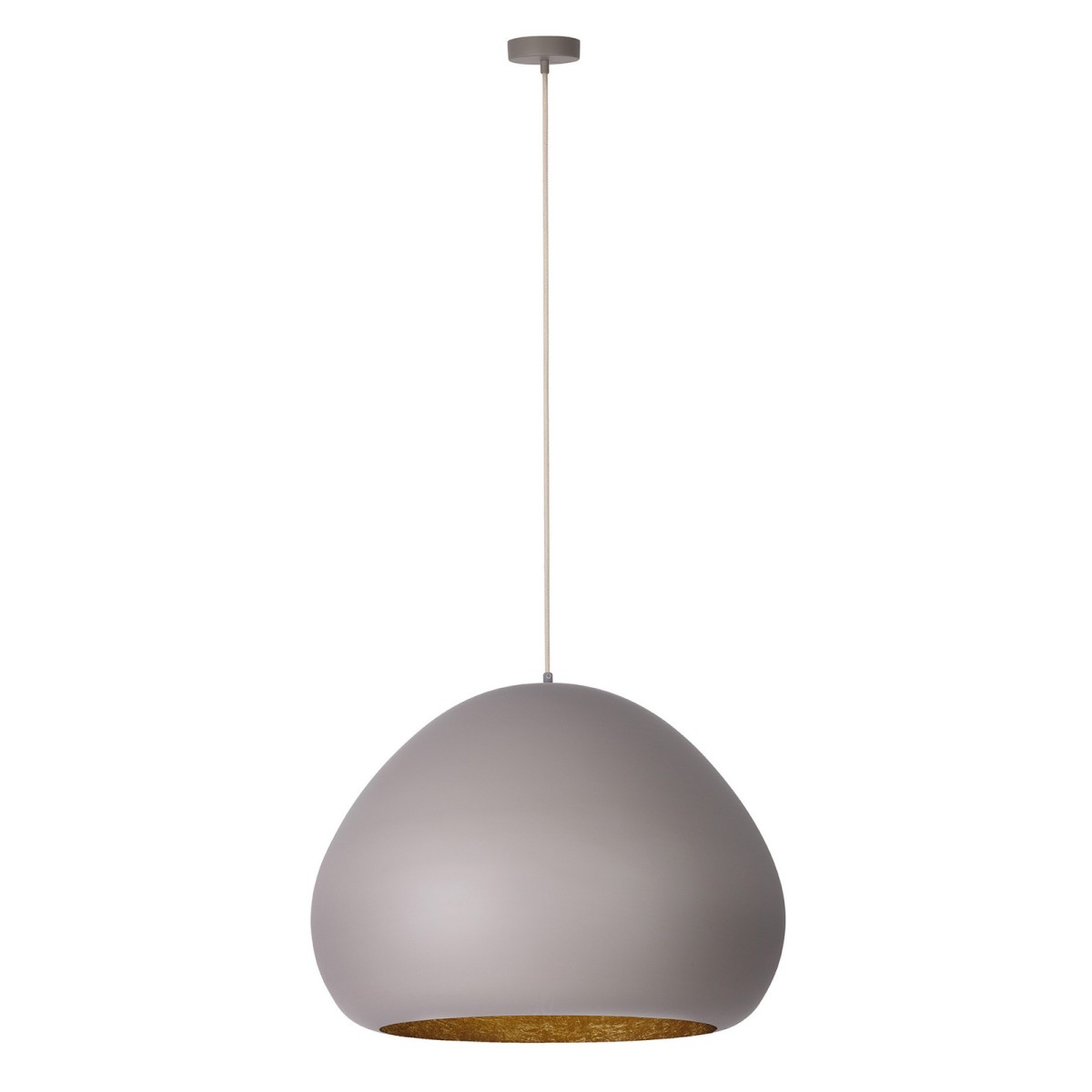 szykowna oprawa Sigma LAVA lampa wisząca 41080 kolor taupe-złoty 1 x E27 15W Led