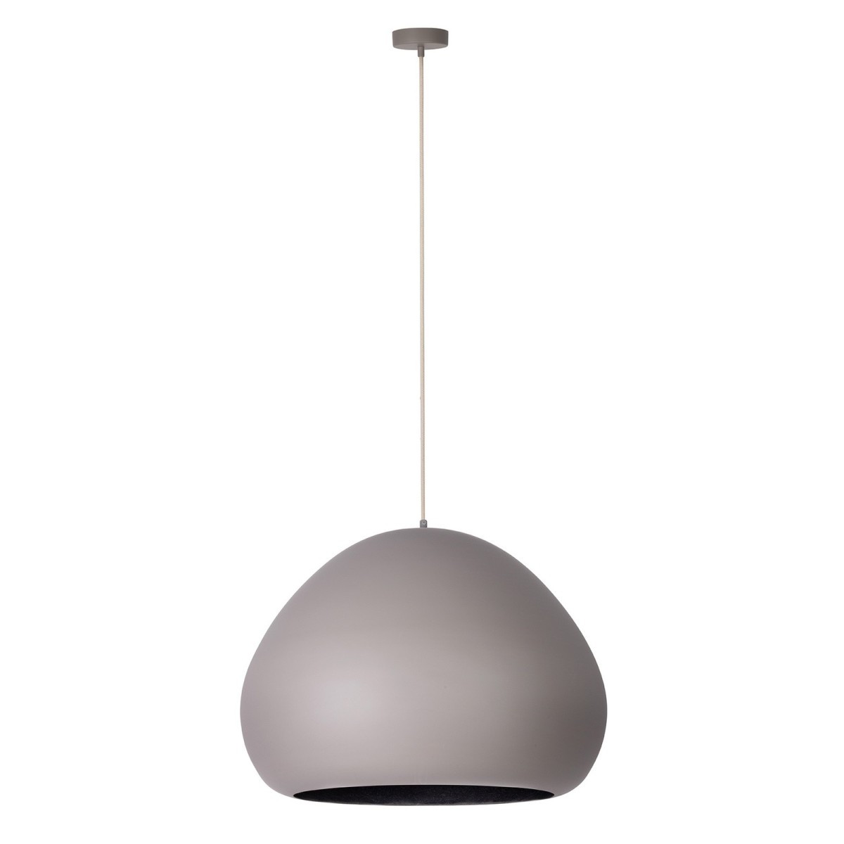 unikalna oprawa Sigma LAVA lampa wisząca 41081 kolor taupe-czarny 1 x E27 15W Led