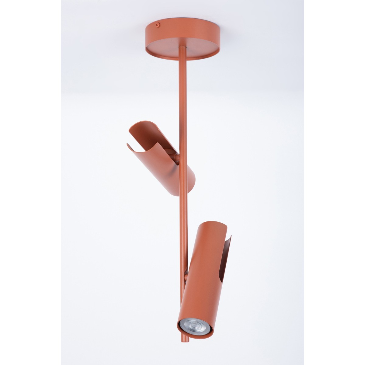 atrakcyjna oprawa Sigma LEDA plafon-spot- kinkiet 41147 kolor ceglany 2xGU10 10W led