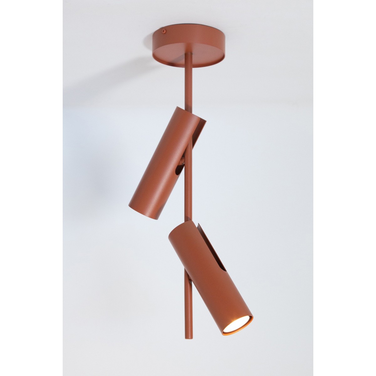 atrakcyjna oprawa Sigma LEDA plafon-spot- kinkiet 41147 kolor ceglany 2xGU10 10W led