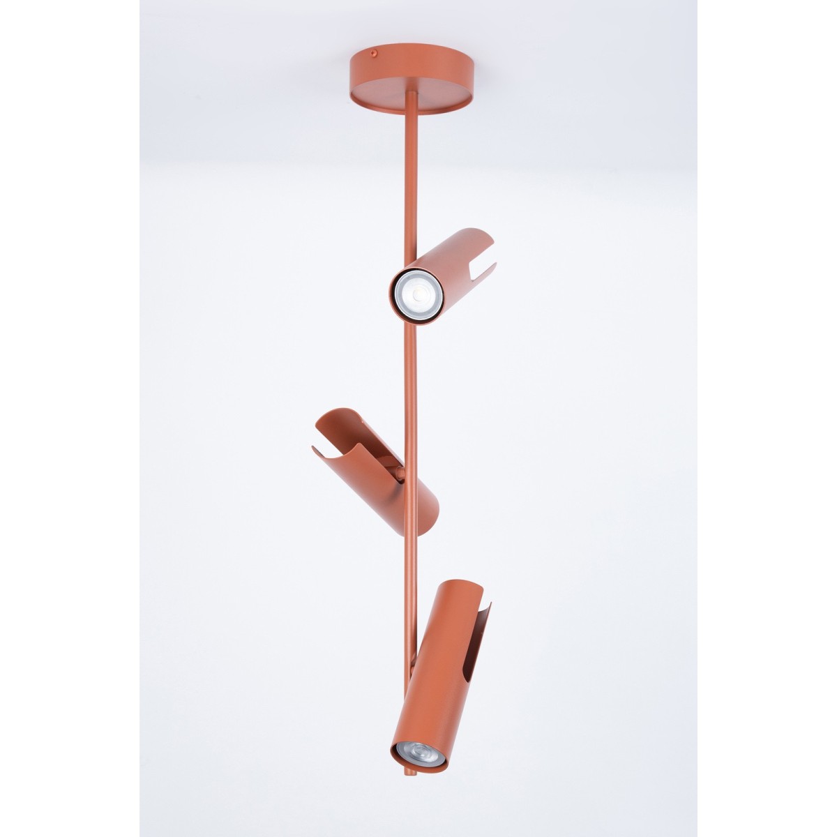 efektowna oprawa Sigma LEDA plafon-spot 41152 kolor ceglany 3xGU10 10W led