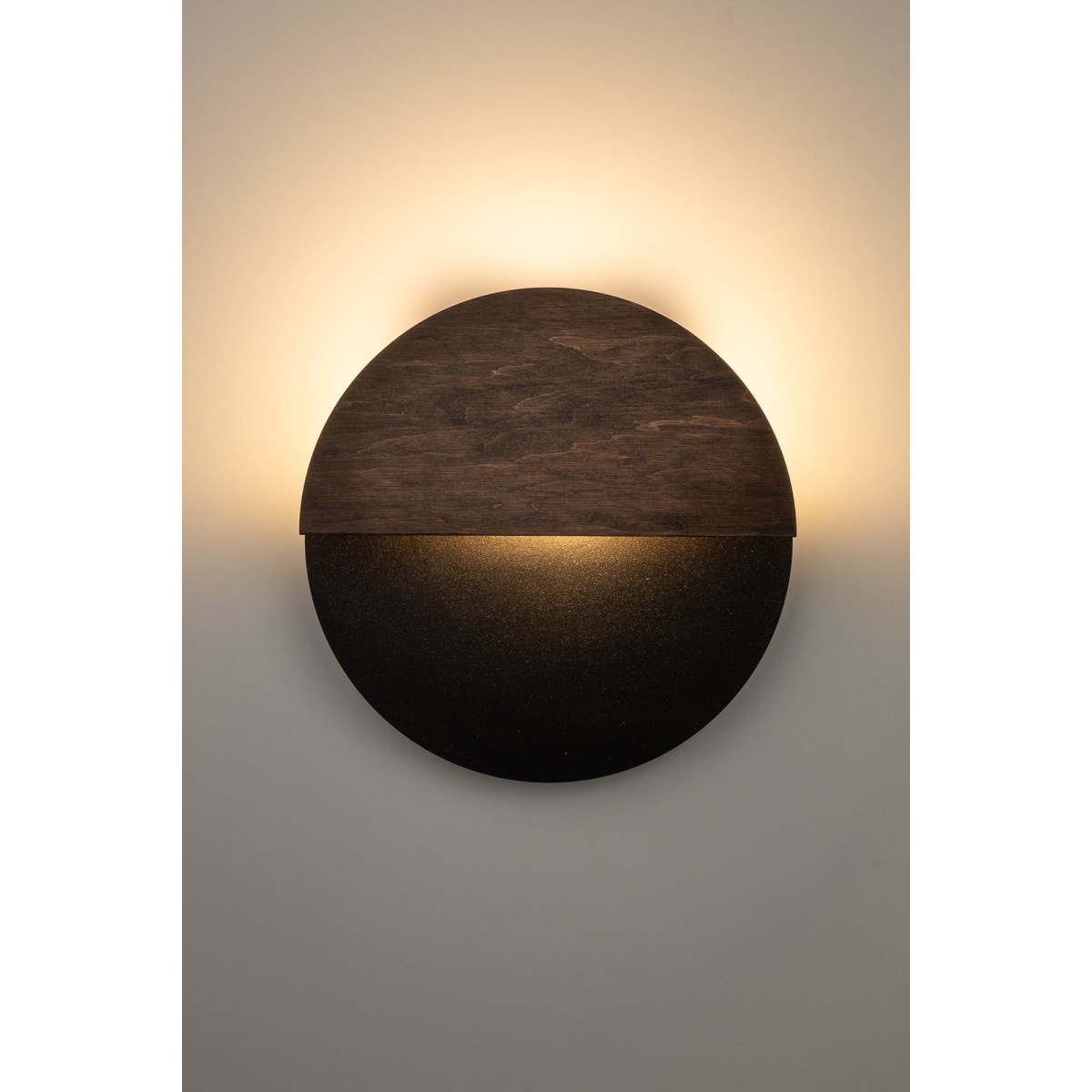 niebanalna oprawa Sigma LUNA kinkiet 40860 kolor czarny- venge WBUDOWANY MODUŁ LED 7W 3000K- OK 350 lumenów