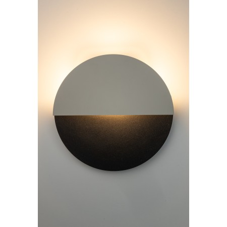 olśniewająca oprawa Sigma LUNA kinkiet 40863 kolor czarny- szary WBUDOWANY MODUŁ LED 7W 3000K- OK 350 lumenów