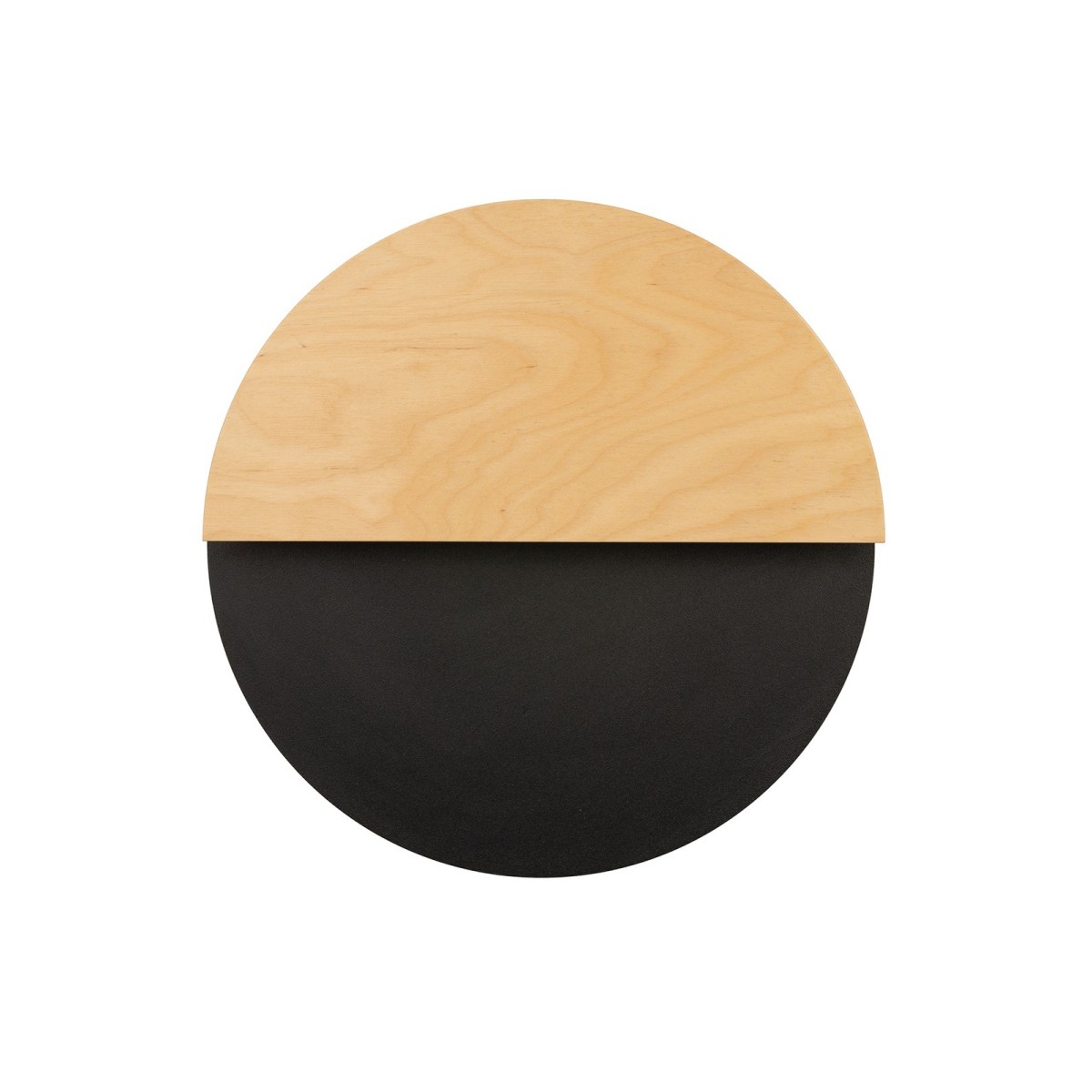 pełna wdzięku oprawa Sigma LUNA kinkiet 40865 kolor czarny- dąb WBUDOWANY MODUŁ LED 7W 3000K- OK 350 lumenów