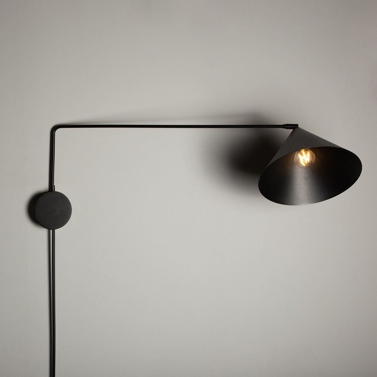 przyjemna dla oka oprawa Sigma MAGIC kinkiet 40927 kolor czarny 1 x E27 15W Led