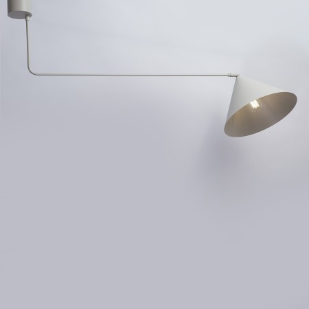 stylowa oprawa Sigma MAGIC plafon 40933 kolor szary beż 1 x E27 15W Led