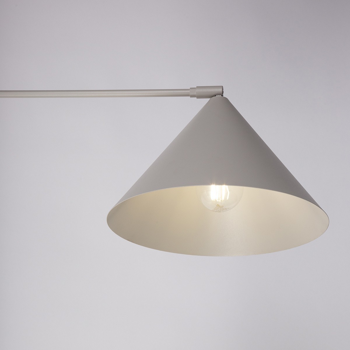 stylowa oprawa Sigma MAGIC plafon 40933 kolor szary beż 1 x E27 15W Led