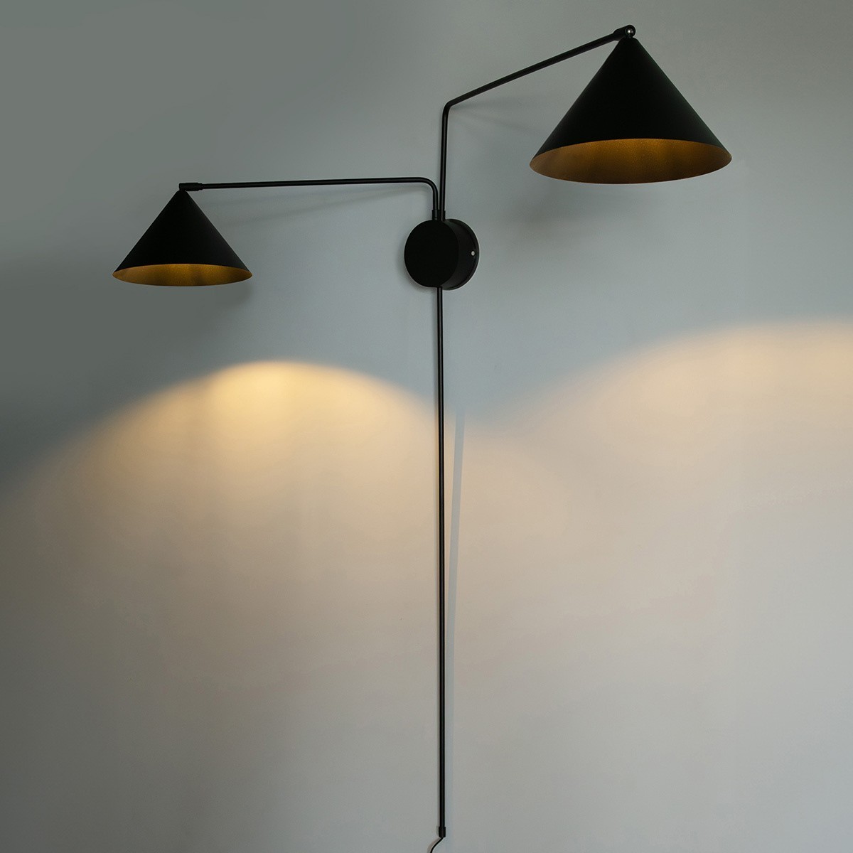 szykowna oprawa Sigma MAGIC kinkiet 40928 kolor czarny 2 x E27 15W Led